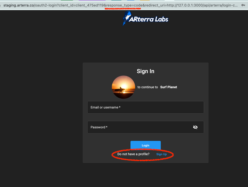 OAuth2 Sign up promt